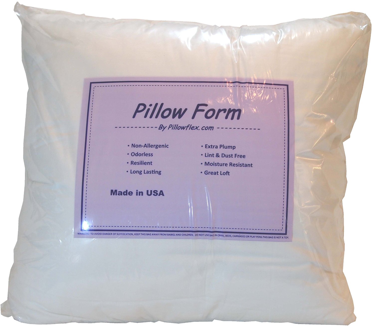 Pillowflex Synthetic Down Pillow Form Inserts