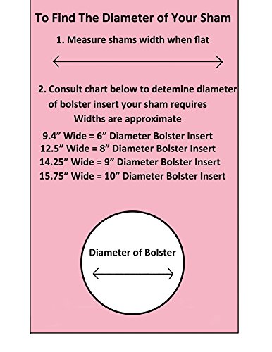How to size a bolster insert for a sham