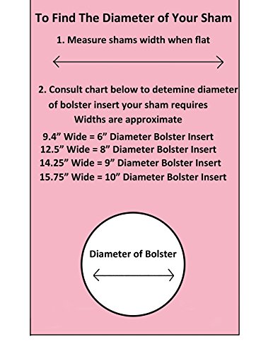 How to size a bolster insert for a sham