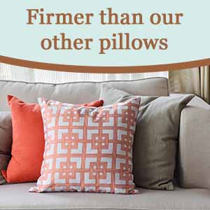 Firmer pillow insert