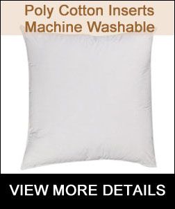 Poly Cotton Machine Washable Pillow Insert