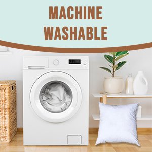 machine washable pillow insert